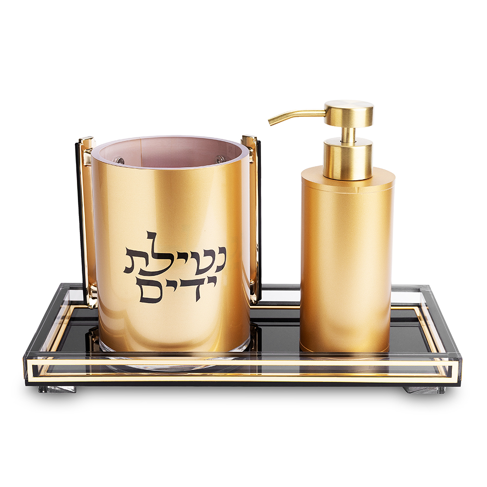 סט סבונייה עם נטלה אקריליק מהודר כולל מגש